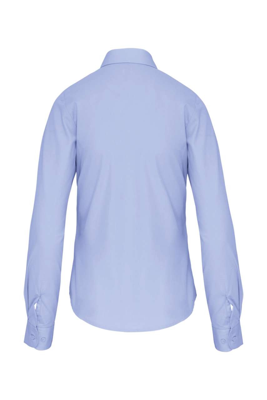 LADIES' LONG-SLEEVED COTTON POPLIN SHIRT