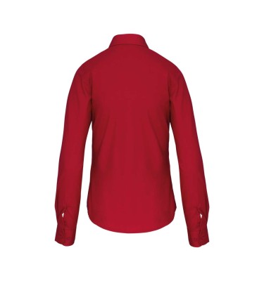 LADIES' LONG-SLEEVED COTTON POPLIN SHIRT
