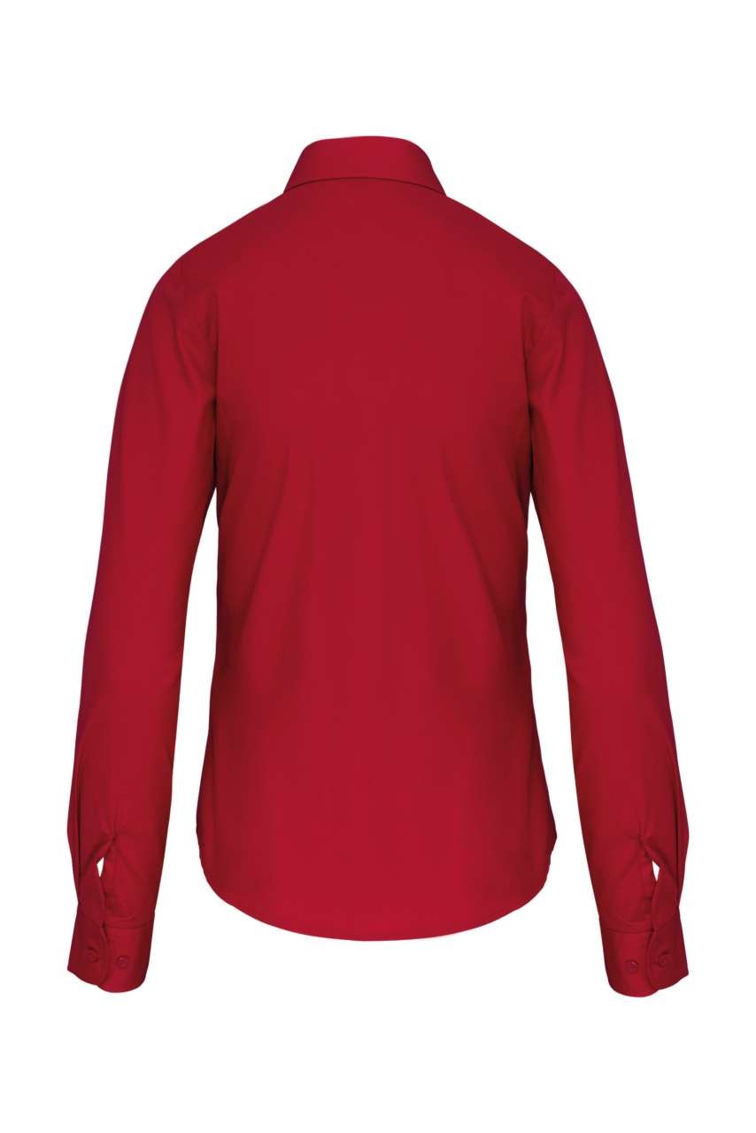 LADIES' LONG-SLEEVED COTTON POPLIN SHIRT