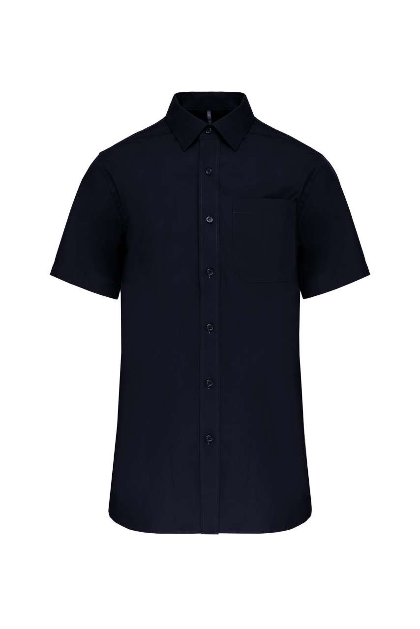 MEN'S SHORT-SLEEVED COTTON POPLIN SHIRT
