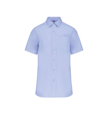 MEN'S SHORT-SLEEVED COTTON POPLIN SHIRT