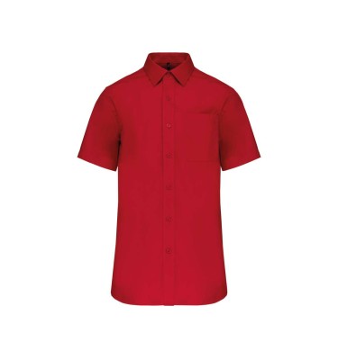 MEN'S SHORT-SLEEVED COTTON POPLIN SHIRT