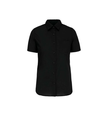 LADIES' SHORT-SLEEVED COTTON POPLIN SHIRT