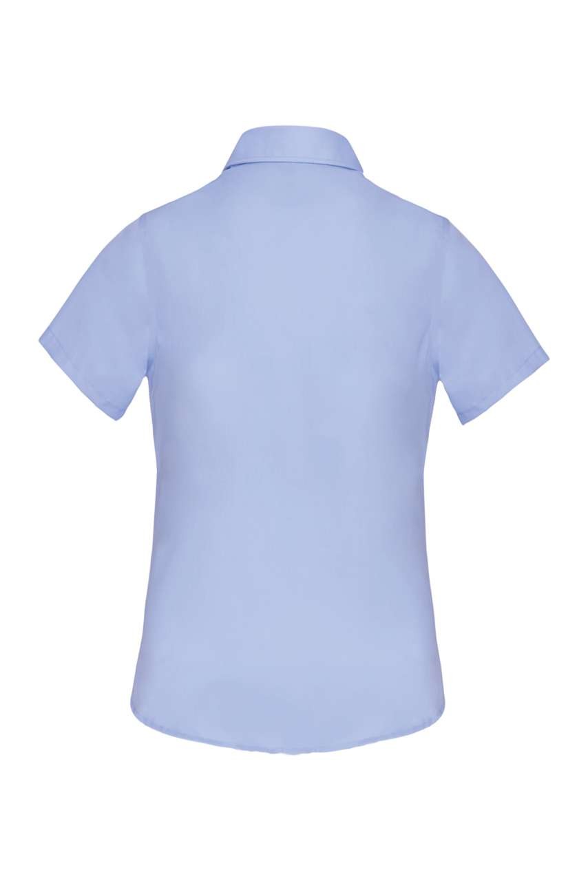 LADIES' SHORT-SLEEVED COTTON POPLIN SHIRT