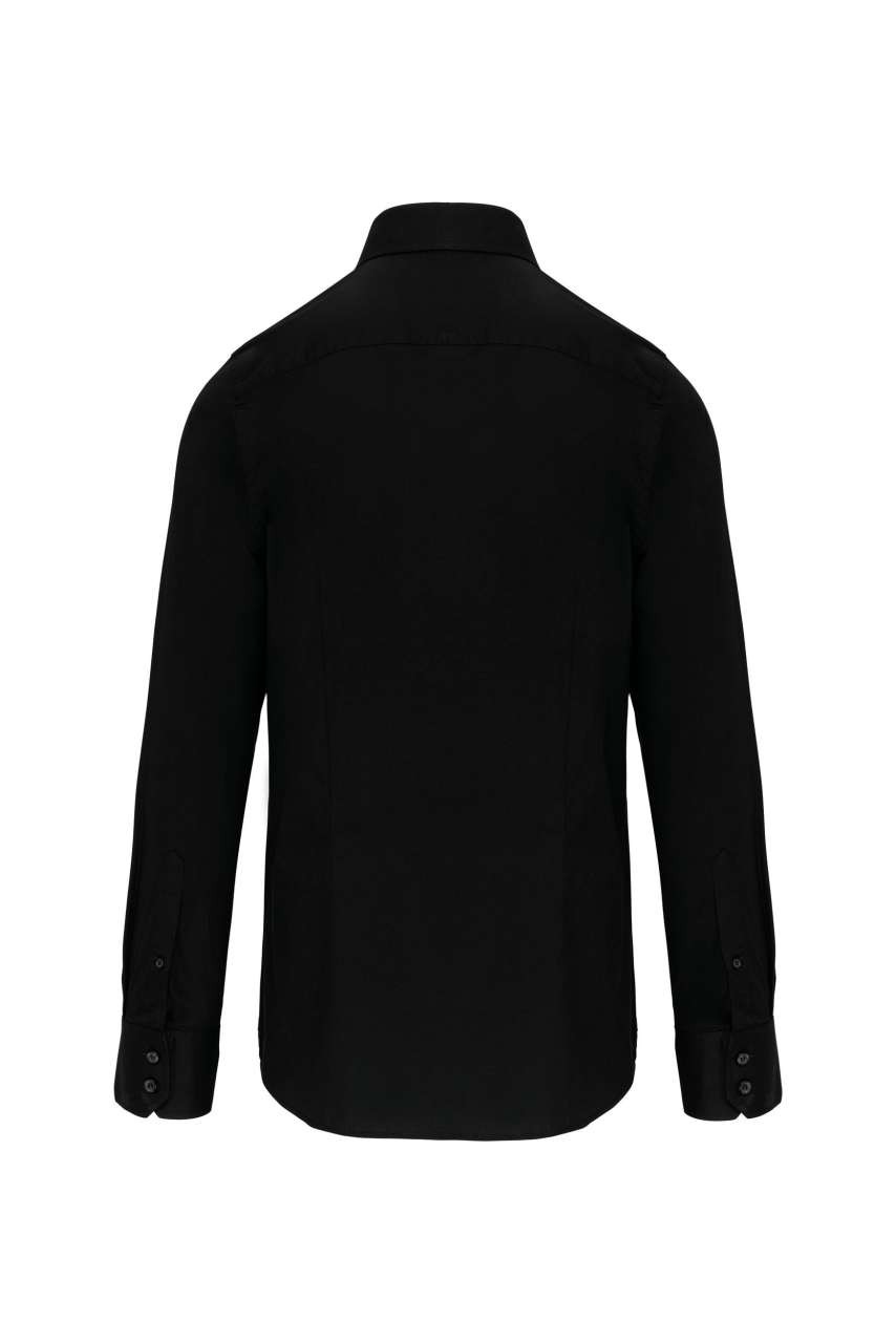 LONG-SLEEVED COTTON/ELASTANE SHIRT
