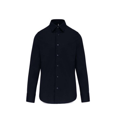 LONG-SLEEVED COTTON/ELASTANE SHIRT