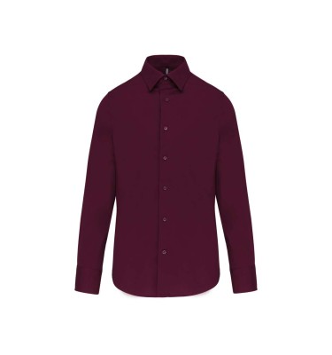 LONG-SLEEVED COTTON/ELASTANE SHIRT