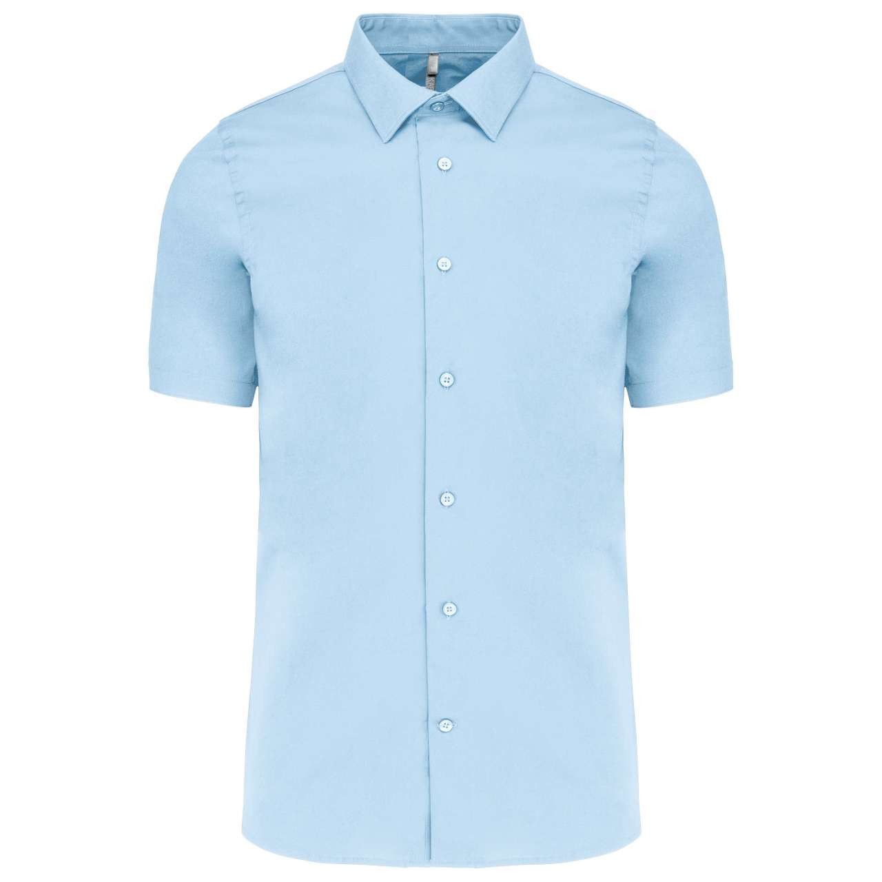 SHORT-SLEEVED COTTON/ELASTANE SHIRT