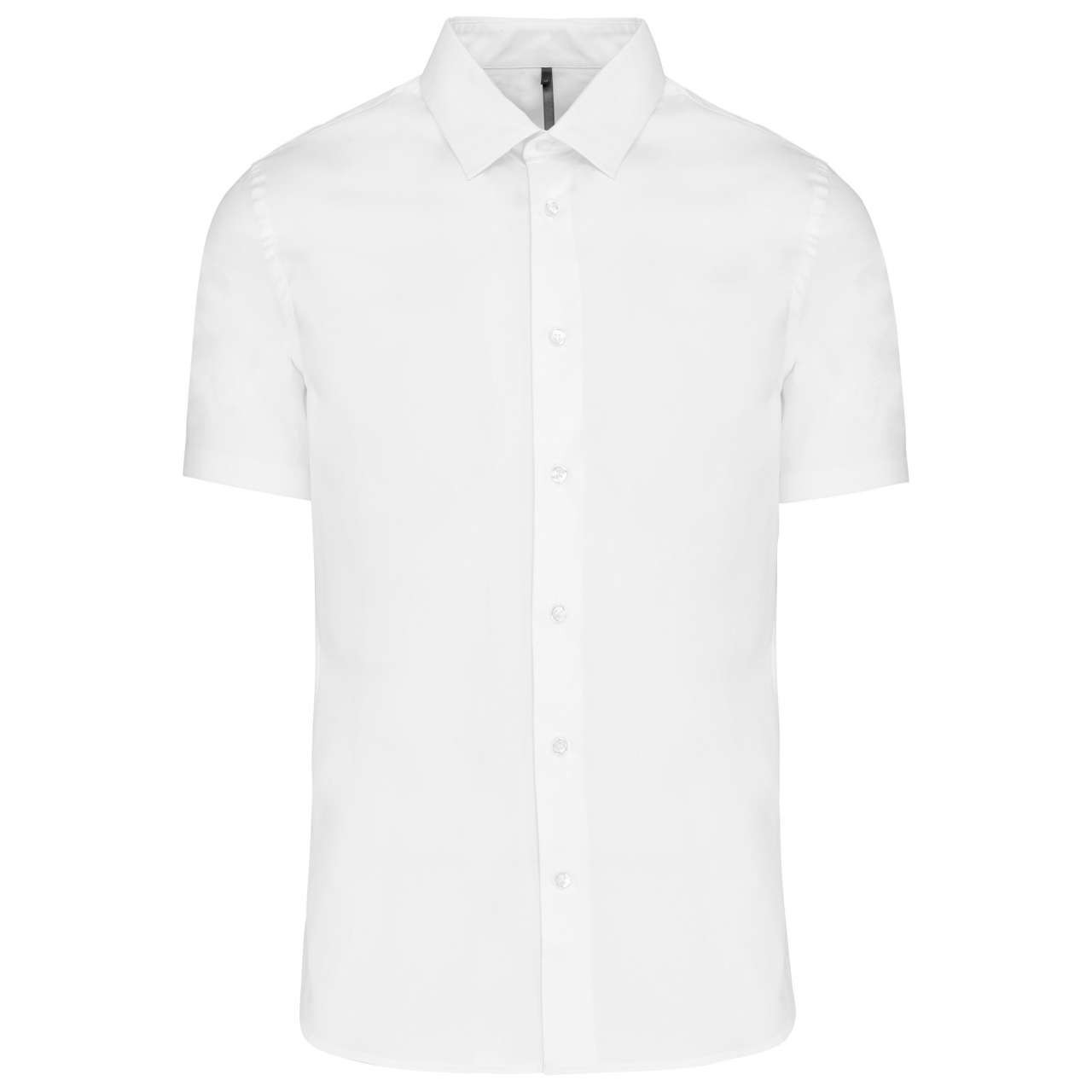 SHORT-SLEEVED COTTON/ELASTANE SHIRT