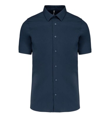 SHORT-SLEEVED COTTON/ELASTANE SHIRT