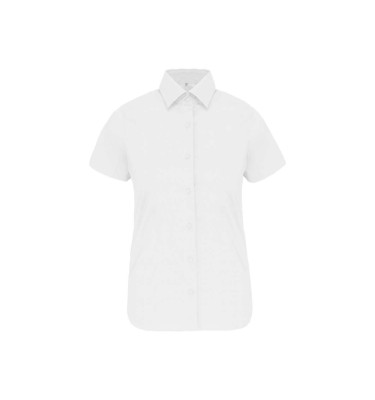 LADIES' SHORT-SLEEVED COTTON/ELASTANE SHIRT