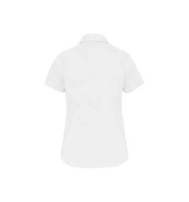 LADIES' SHORT-SLEEVED COTTON/ELASTANE SHIRT