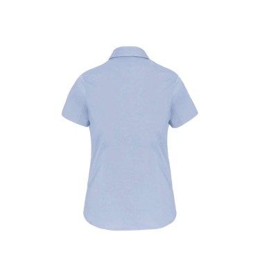 LADIES' SHORT-SLEEVED COTTON/ELASTANE SHIRT