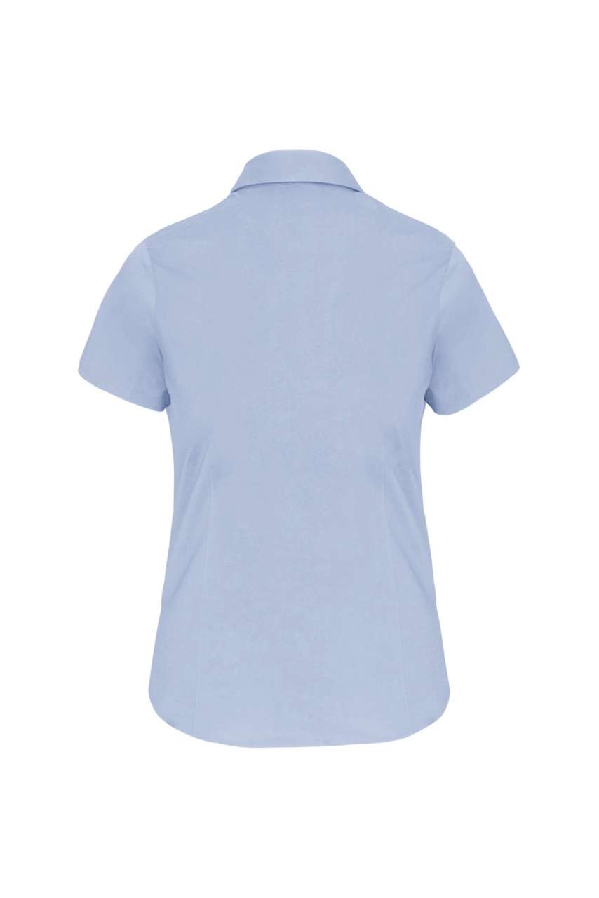 LADIES' SHORT-SLEEVED COTTON/ELASTANE SHIRT