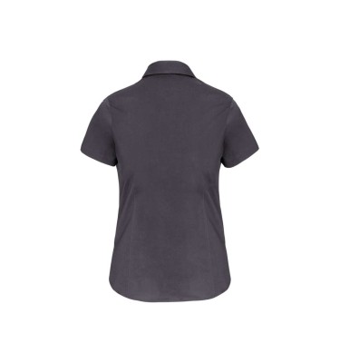 LADIES' SHORT-SLEEVED COTTON/ELASTANE SHIRT