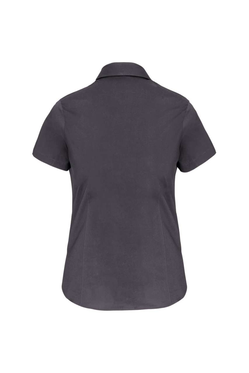 LADIES' SHORT-SLEEVED COTTON/ELASTANE SHIRT