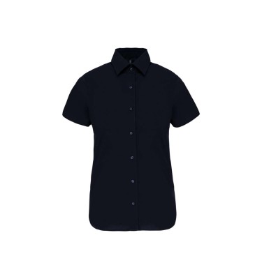 LADIES' SHORT-SLEEVED COTTON/ELASTANE SHIRT
