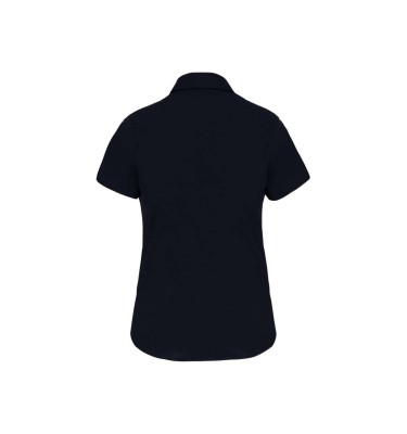 LADIES' SHORT-SLEEVED COTTON/ELASTANE SHIRT