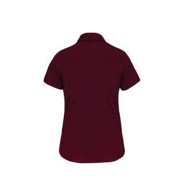 LADIES' SHORT-SLEEVED COTTON/ELASTANE SHIRT