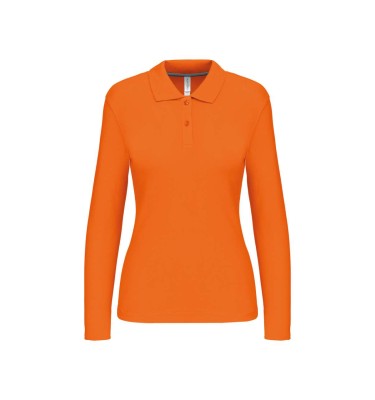 LADIES' LONG-SLEEVED POLO SHIRT
