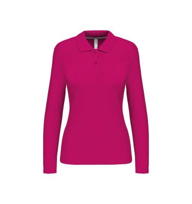 LADIES' LONG-SLEEVED POLO SHIRT