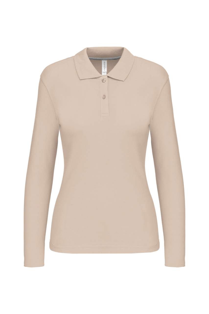 LADIES' LONG-SLEEVED POLO SHIRT