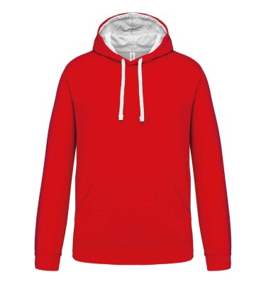 MEN'S CONTRAST HOODED SWEATSHIRT