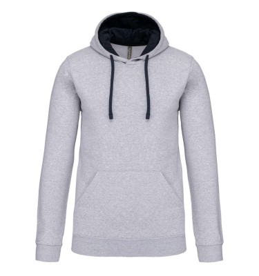 MEN'S CONTRAST HOODED SWEATSHIRT