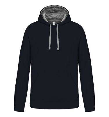 MEN'S CONTRAST HOODED SWEATSHIRT
