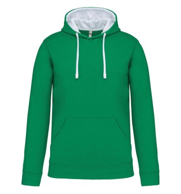 MEN'S CONTRAST HOODED SWEATSHIRT