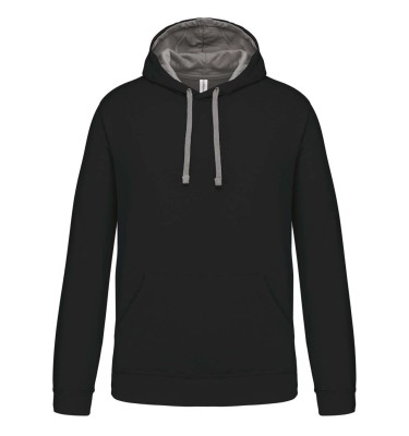MEN'S CONTRAST HOODED SWEATSHIRT