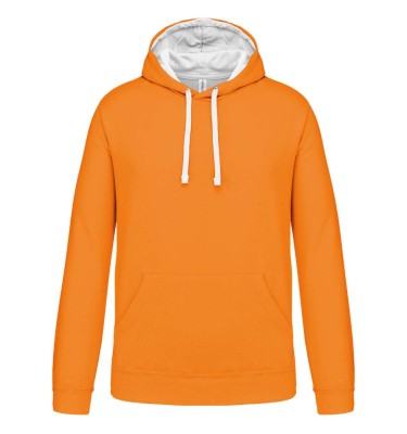MEN'S CONTRAST HOODED SWEATSHIRT
