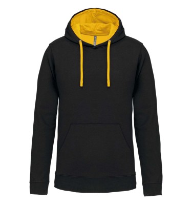 MEN'S CONTRAST HOODED SWEATSHIRT