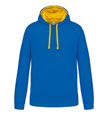 MEN'S CONTRAST HOODED SWEATSHIRT