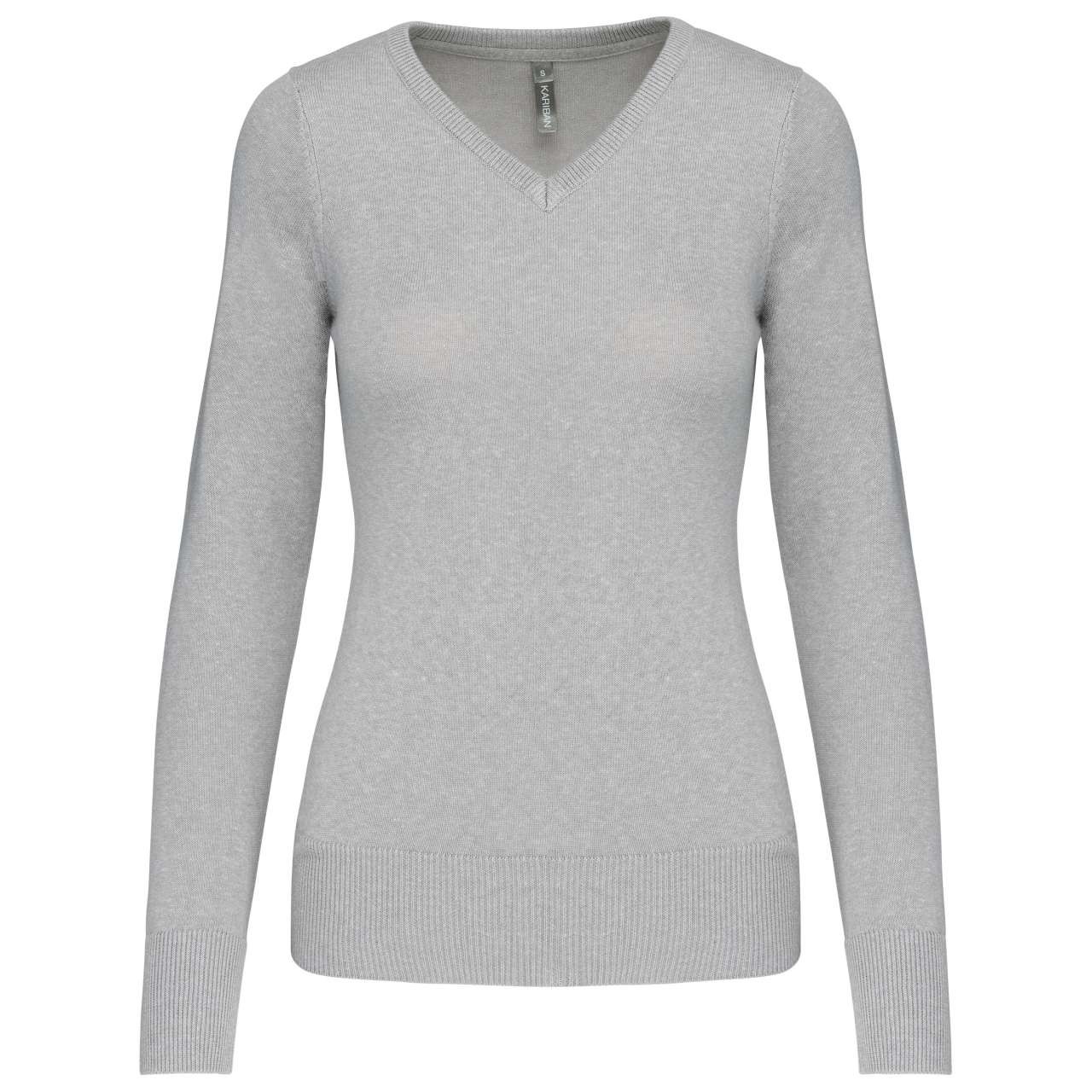 LADIES' V-NECK JUMPER
