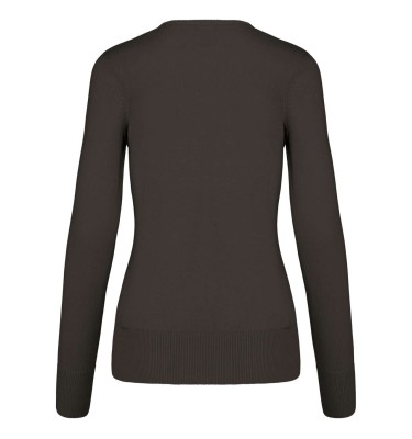 LADIES' V-NECK JUMPER