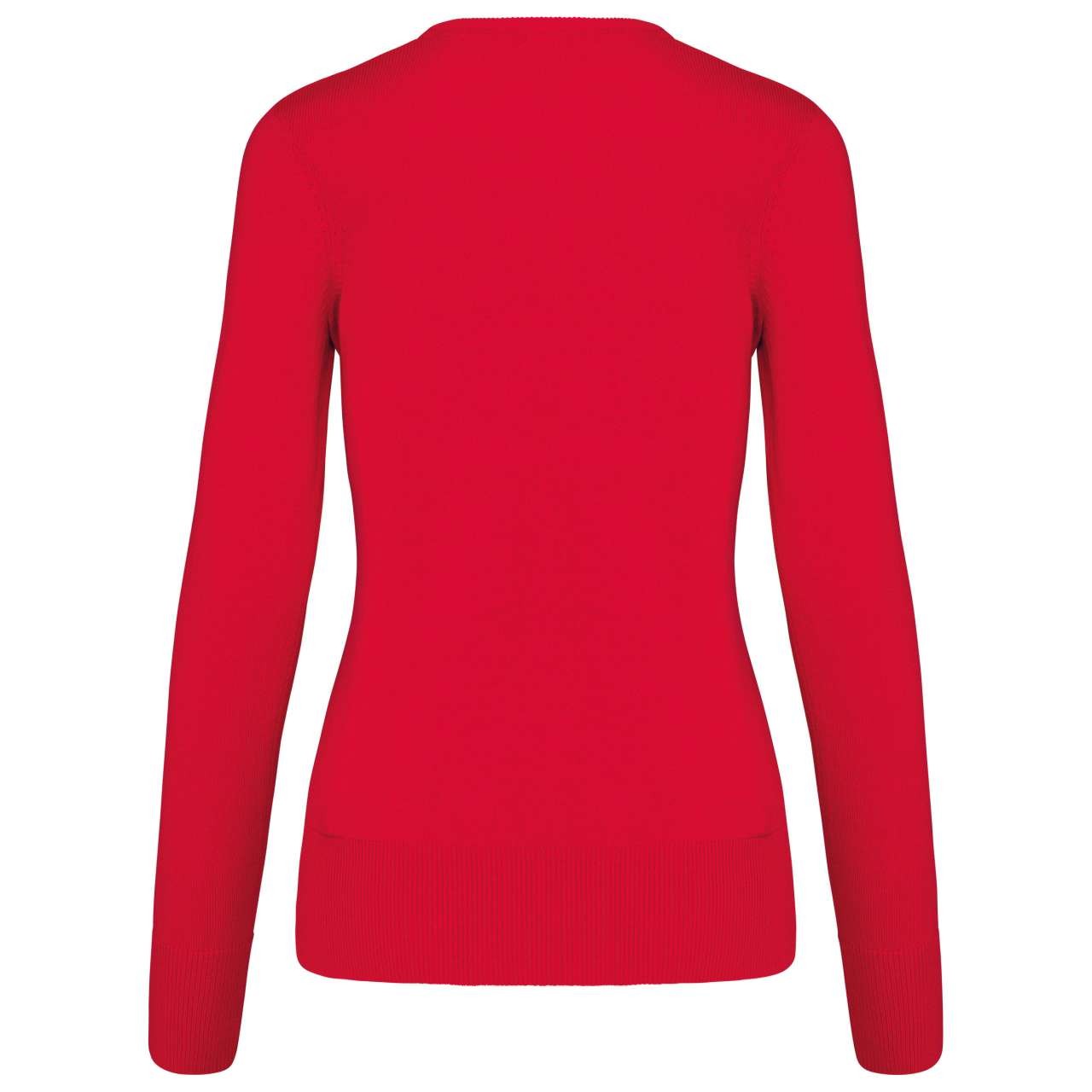 LADIES' V-NECK JUMPER