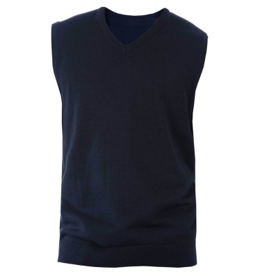 MEN'S SLEEVELESS V-NECK JUMPER
