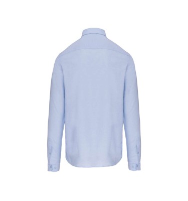 LONG-SLEEVED WASHED OXFORD COTTON SHIRT