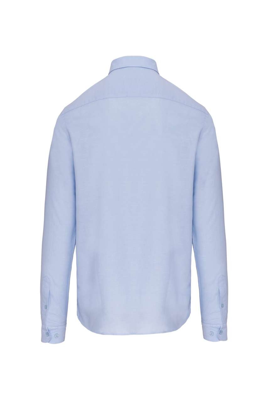LONG-SLEEVED WASHED OXFORD COTTON SHIRT