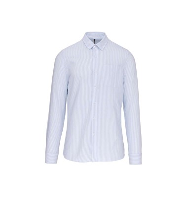 LONG-SLEEVED WASHED OXFORD COTTON SHIRT