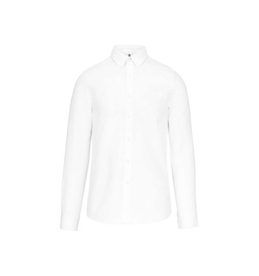LONG-SLEEVED WASHED OXFORD COTTON SHIRT
