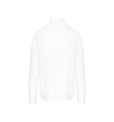 LONG-SLEEVED WASHED OXFORD COTTON SHIRT
