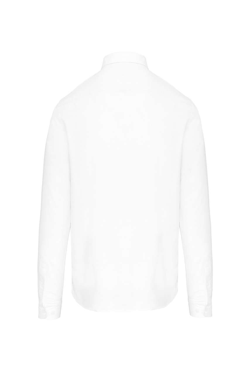 LONG-SLEEVED WASHED OXFORD COTTON SHIRT