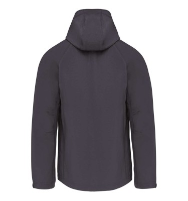 MEN'S DETACHABLE HOODED SOFTSHELL JACKET