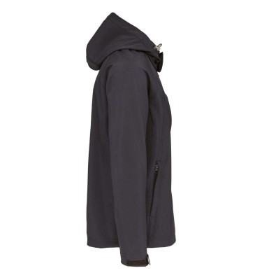 MEN'S DETACHABLE HOODED SOFTSHELL JACKET