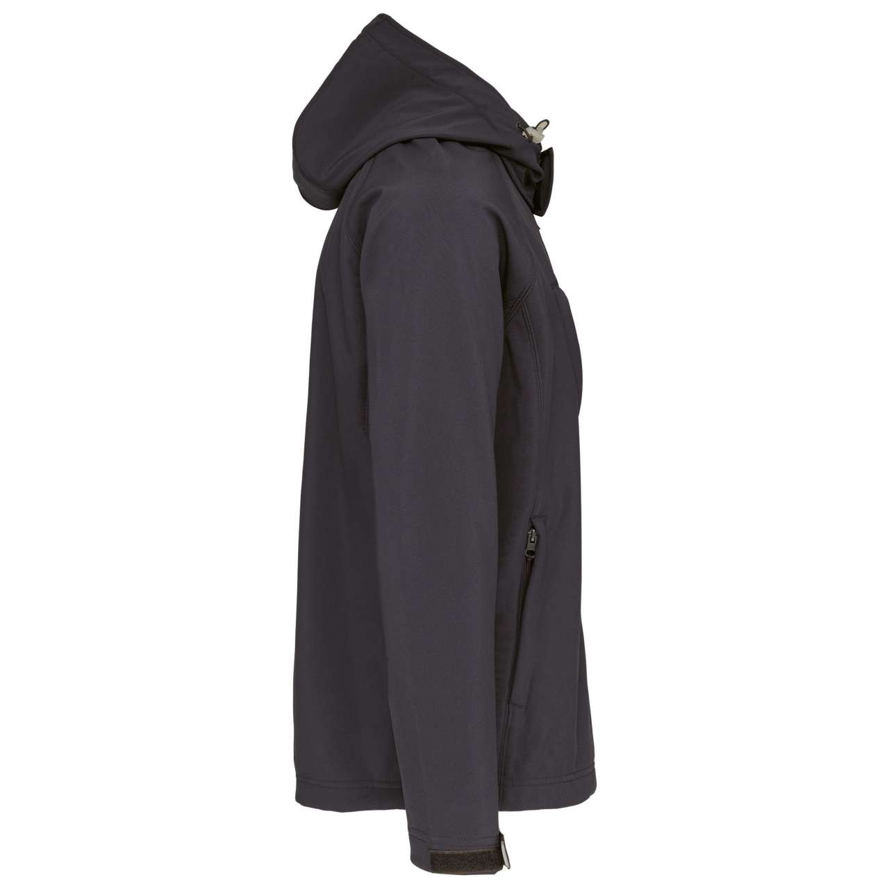 MEN'S DETACHABLE HOODED SOFTSHELL JACKET