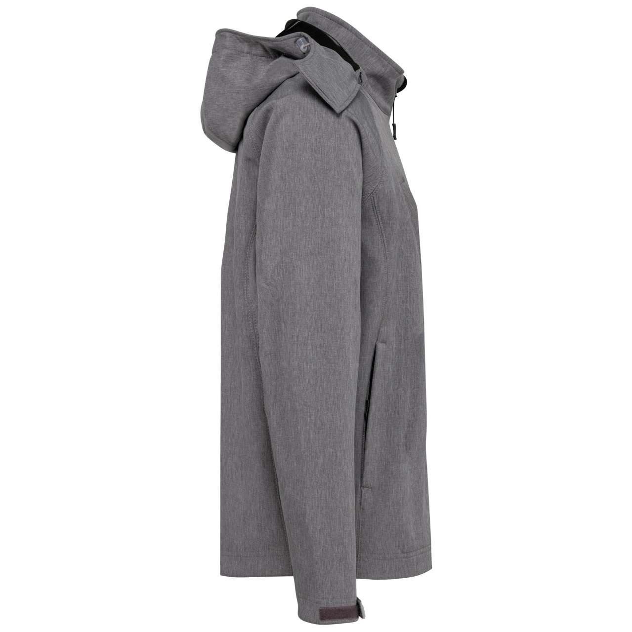 MEN'S DETACHABLE HOODED SOFTSHELL JACKET