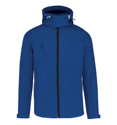 MEN'S DETACHABLE HOODED SOFTSHELL JACKET