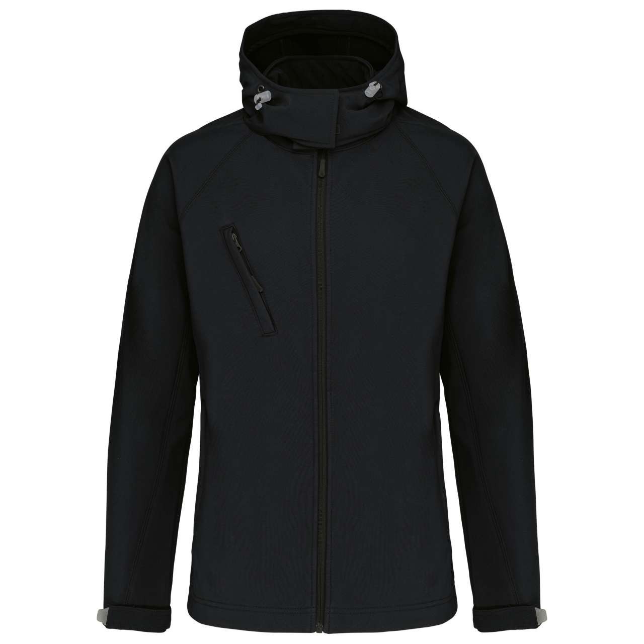 LADIES' DETACHABLE HOODED SOFTSHELL JACKET